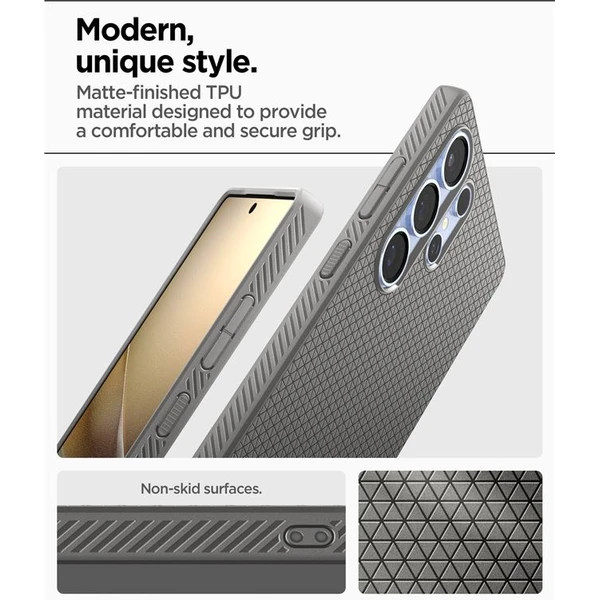 Spigen Liquid Air kryt Samsung Galaxy S25 Ultra sivý - Puzdra - Obrázok 3dee0fe35b884f44ad5d5bbb55e1dbad