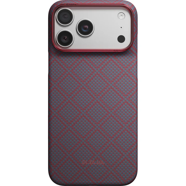 Pitaka Edge Case Argyle MagSafe kryt iPhone 18 Pro Max Blue's Red - Puzdra - Obrázok 3dfab4f2dcc64702b820b280628f8fb3