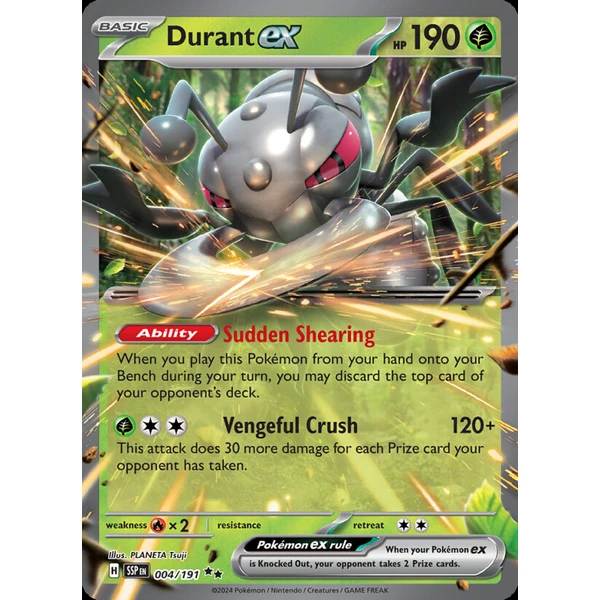 Durant ex (SSP 004) - Surging Sparks [Holo] - Kusové karty - Hlavný obrázok