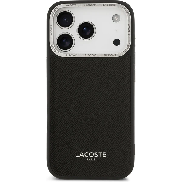 Lacoste PU Leather Champs Elysees MagSafe kryt iPhone 17 Pro čierny - Puzdra - Obrázok 3e23c203940f4f4e82a7d1d8af54a2a8