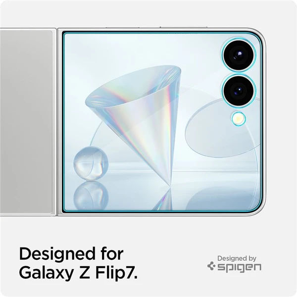 Spigen Glass TR EZ Fit HD sklo Samsung Galaxy Z Flip7 číre (1 ks) - Ochranné fólie a sklo - Obrázok 3e2ef705270f461fbad615b6de11a247
