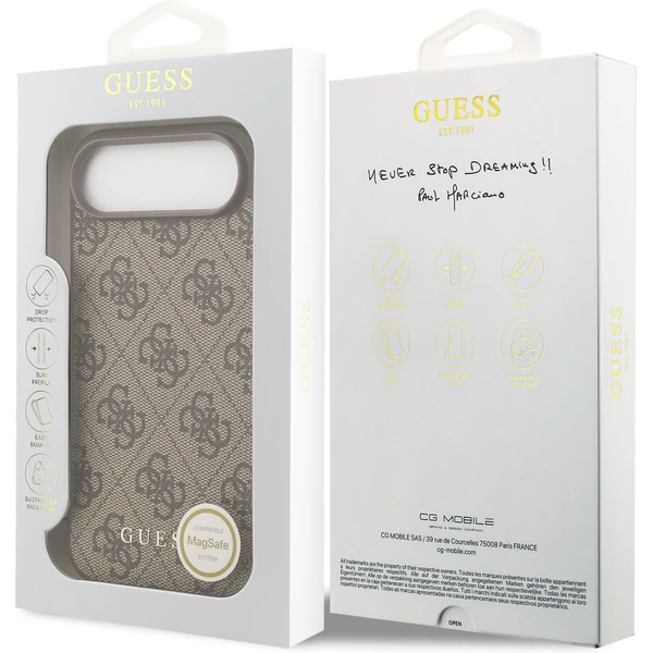 Guess 4G Charm kryt iPhone Air hnedý - Puzdra - Obrázok 3e484e6c82024167986c512f831733c0