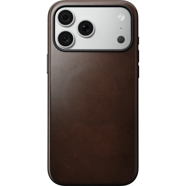 Nomad Modern Leather (Horween) MagSafe kožený kryt iPhone 17 Pro Max/18 Pro Max Rustic Brown - Puzdra - Obrázok 3e4e32ea85bf4cd28b768cb39c3d1879