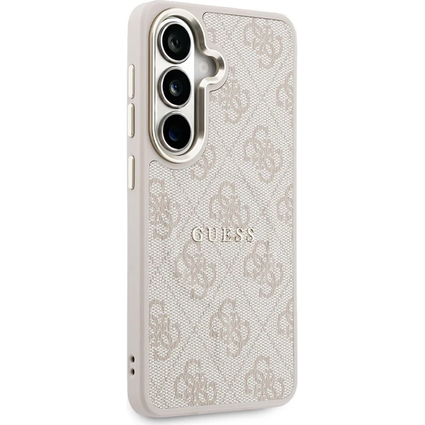 Guess PU Leather 4G Gold Frame Magnetický kryt Samsung Galaxy S26+ ružový - Puzdra - Obrázok 3e7e39d32d90435481dbeeeb65f9c6d5