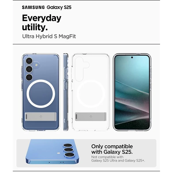 Spigen Ultra Hybrid S MagSafe kryt Samsung Galaxy S25 biely - Puzdra - Obrázok 3e868b2c4c1b4a33ae7ffb893da2de77