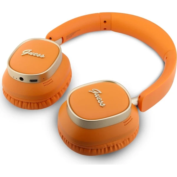 Guess Rectangle Metal Script Logo ENC Bezdrôtová Slúchadlá Orange - Slúchadlá - Obrázok 3e8bb578fe26421c8284a32fd0c05b1b