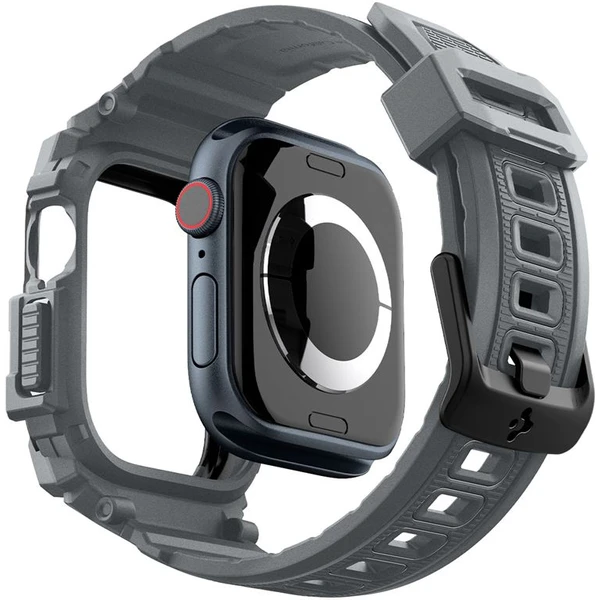 Spigen Rugged Armor Pro remienok s puzdrom Apple Watch 10/11 (46mm) sivý - Remienky - Obrázok 3e93cb1d5c8844f19d92d83a832ca73f