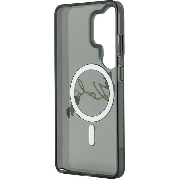Karl Lagerfeld IML Choupette Karl Skript Logo Magnetický kryt Samsung Galaxy S26 Ultra čierny - Puzdra - Obrázok 3e9bd3600af14e00ac335041ad96294d