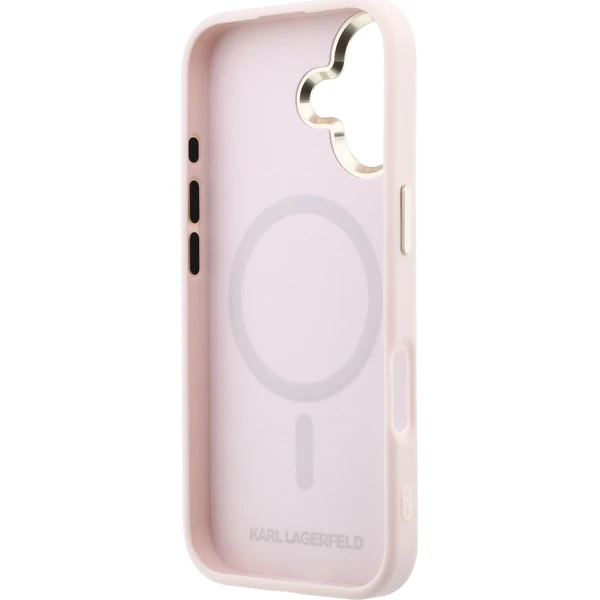 Karl Lagerfeld PU Perforated Gold Dots MagSafe Zadný kryt pre iPhone 17 Pink - Puzdra - Obrázok 3ed01935ac5341d2848cd7812c0abfc6