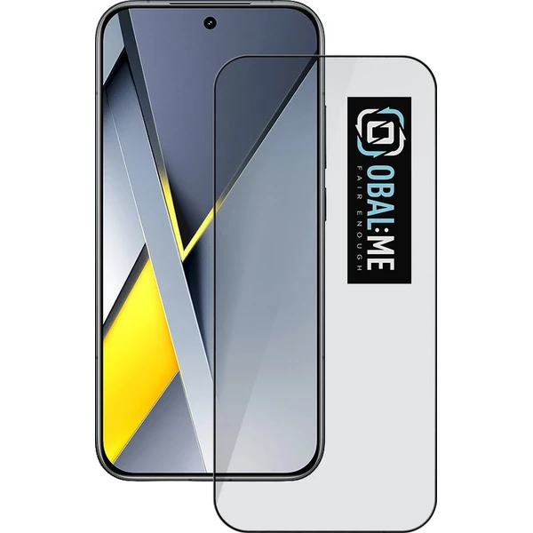 OBAL:ME 5D tvrdené sklo Xiaomi Poco F8 Pro čierne - Ochranné fólie a sklo - Hlavný obrázok