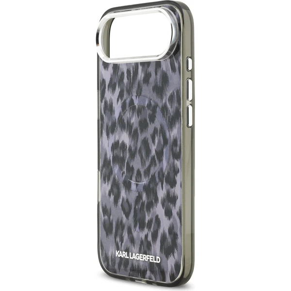 Karl Lagerfeld IML Leopard MagSafe kryt iPhone Air sivý - Puzdra - Obrázok 3ee2d6c2608f4411843951fd1e6edf85
