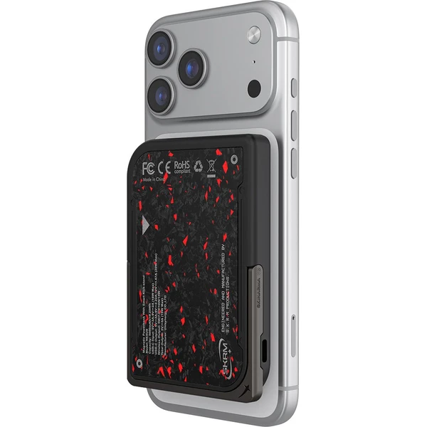 SKINARMA Vektor Nexus MagSafe powerbanka (5000 mAh) 20W, USB-C PD, Čierna/Červená - Powerbanky - Obrázok 3f2ced24c9aa4f469a8b540455168b42