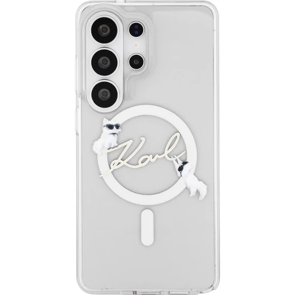 Karl Lagerfeld IML Choupette Karl Script Logo Magnetický kryt Samsung Galaxy S26 Ultra priehľadný - Puzdra - Obrázok 3f5cb987daa24dc9a86897230c4f6209