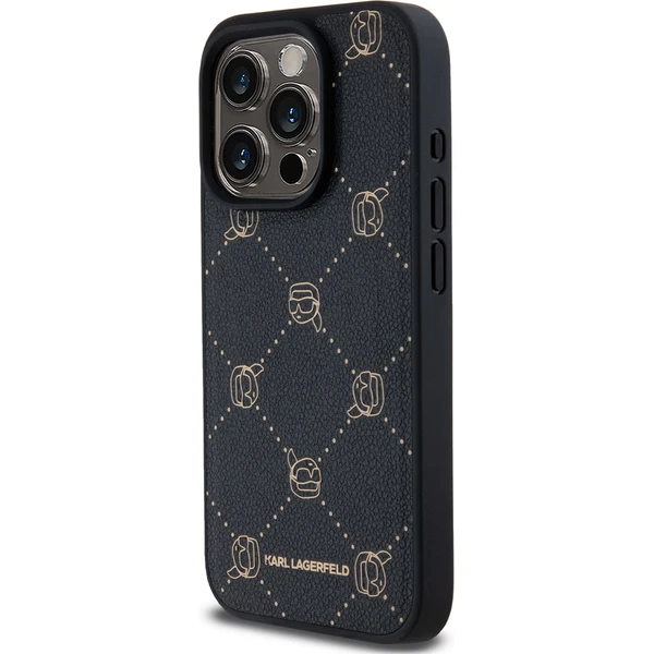 Karl Lagerfeld PU Karl Heads Pattern Magsafe zadný kryt pre iPhone 15 Pro Max čierny - Puzdra - Obrázok 3f78f9793d784e46a4d6846fbc6628ba
