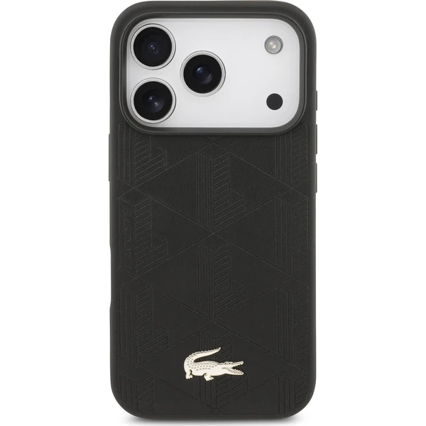Lacoste PU Nomogram Gold Gold MagSafe kryt iPhone 17 Pro čierny - Puzdra - Obrázok 3f851356ec0e45da8848300416d90771