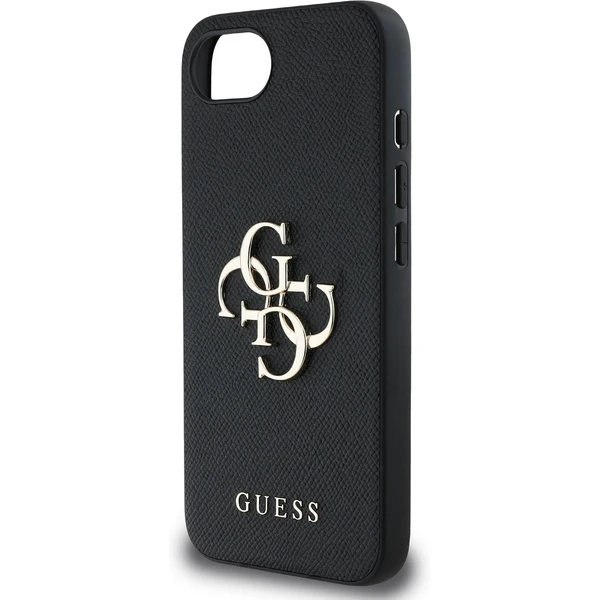 Guess PU Grained 4G Metal Logo kryt iPhone 17e/16e čierny - Puzdra - Obrázok 3fa9e4e48b7741d7a896323327457dd5
