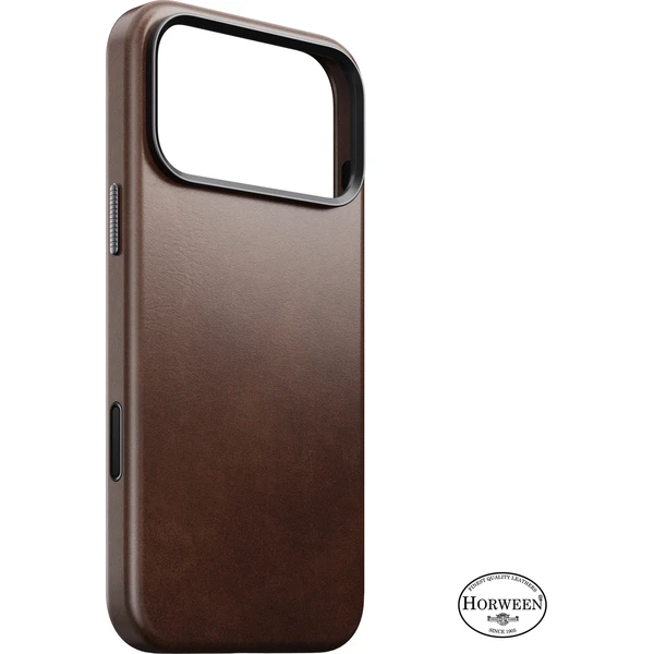 Nomad Traditional Leather (Horween) MagSafe kožený kryt iPhone 18 Pro Max Rustikálna hnedá - Puzdra - Hlavný obrázok