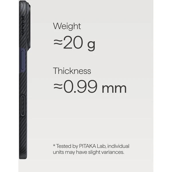 Pitaka Ultra-Slim Case MagSafe kryt iPhone 17 Pro Max Black/Grey - Puzdra - Obrázok 3ff673f68b8d49cfa450ab2879b9b18e