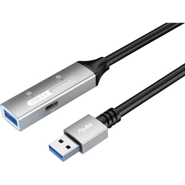 PremiumCord USB-A/USB-A opakovač a predlžovací kábel 10 m čierny - Káble a redukcie - Hlavný obrázok