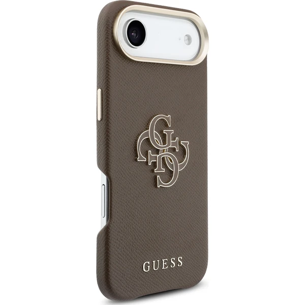 Guess PU Resin Logo kryt iPhone Air hnedý - Puzdra - Obrázok 40422ffb68844982882784f338f72bfc
