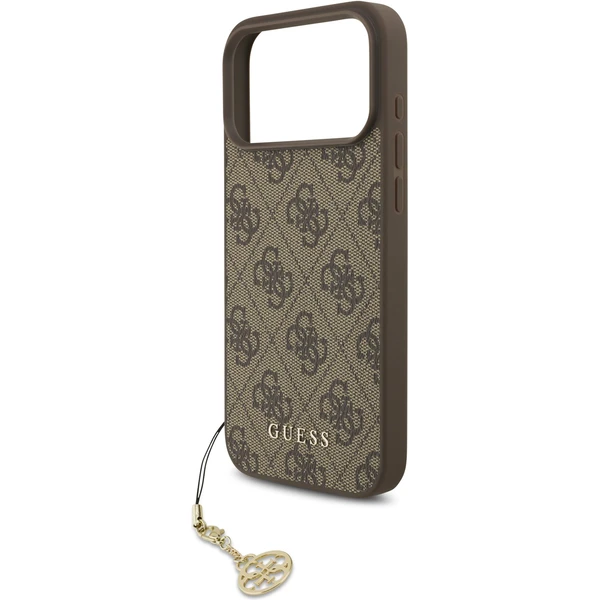 Guess 4G Charm kryt iPhone 17 Pro Max hnedý - Puzdra - Obrázok 406228a2e5614e4baf354cf139d97662