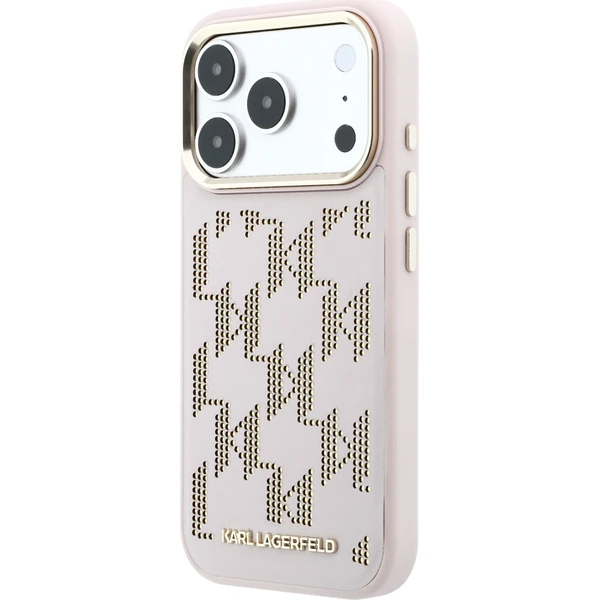 Karl Lagerfeld PU Perforated Monogram MagSafe Zadný kryt pre iPhone 17 Pro Pink - Puzdra - Obrázok 4090f3920fd74b90be15c51b7d0a991b