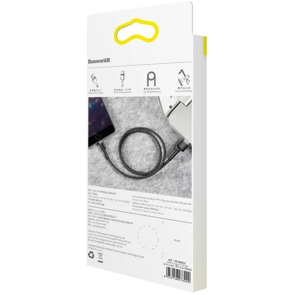 Baseus Cafule USB-A/Lightning napájací kábel 1m čierny - Káble a redukcie - Obrázok 40A5300401