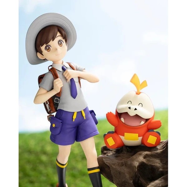 Soška Kotobukiya Pokemon - Florian & Fuecoco 20 cm - Sochy a sošky - Obrázok 40JB000K01