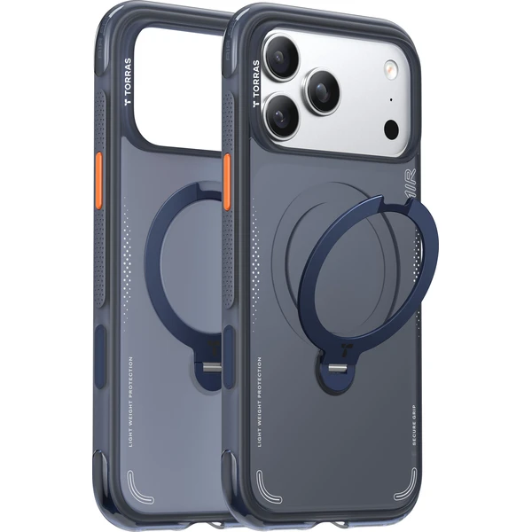 Torras Ostand Q3 Air MagSafe kryt iPhone 17 Pro midnight blue - Puzdra - Hlavný obrázok