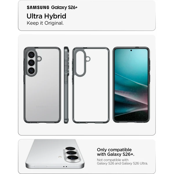 Spigen Ultra Hybrid kryt Samsung Galaxy S26+ šedý - Puzdra - Obrázok 40e8208701774ca8a74b7656527ddcfd