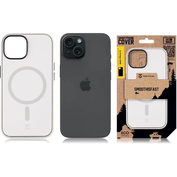 Tactical MagForce SmoothIsFast kryt Apple iPhone 15 biely - Puzdra - Obrázok 40e8d900e8de45548e99b499193b9324