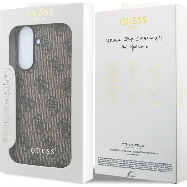 Guess 4G Charm kryt Samsung Galaxy A57 hnedý - Puzdra - Obrázok 410da3e6d33b4386ab680f4424b17546