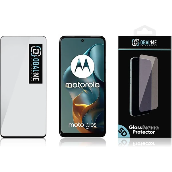 OBAL:ME 5D tvrdené sklo Motorola G05/E15 čierne - Ochranné fólie a sklo - Obrázok 411db9ee5796477e97053911b838e514