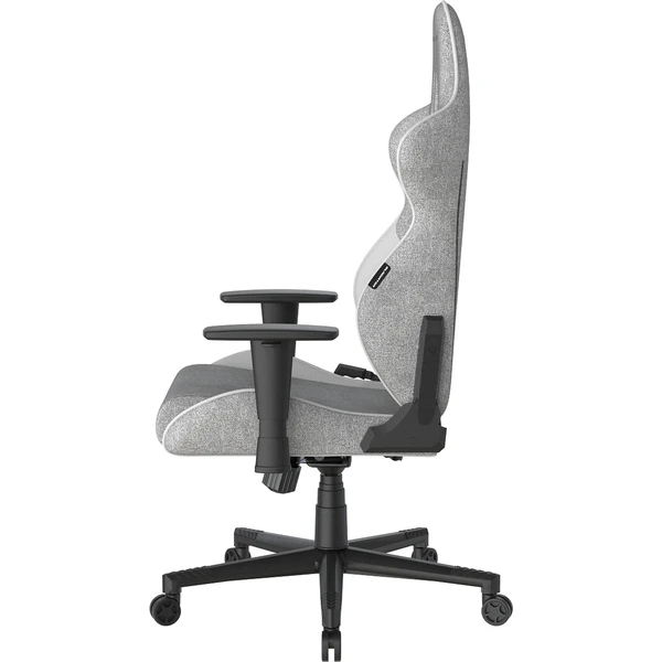 DXRacer GLADIATOR látková herná stolička šedo-biela - Stoličky - Obrázok 414D000O01