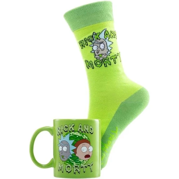 Darčekový set pánsky Rick & Morty (hrnček a ponožky) - Darčekové sady - Obrázok 414E000J01