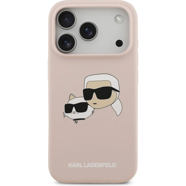 Karl Lagerfeld Liquid Silicone Double Heads MagSafe kryt iPhone 17 Pro ružový - Puzdra - Obrázok 4166e09caa8a48e0a49f3fb41b60e0bb
