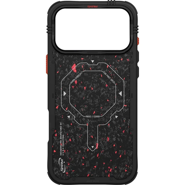 SKINARMA Vektor Mag-Charge MagSafe kryt iPhone 17 Pro Čierna/Červená - Puzdra - Obrázok 416843a979cb4aa399b2120fa608973f