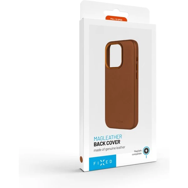 FIXED MagLeather kožený kryt s MagSafe Samsung Galaxy S24+ hnedý - Puzdra - Obrázok 4171000K01