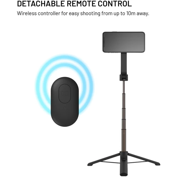 Selfie stick s tripodom FIXED MagSnap s podporou MagSafe a bezdrôtovou spúšťou, čierny - Držiaky - Obrázok 41794581521a41d4b0ce9dfe7e366d13