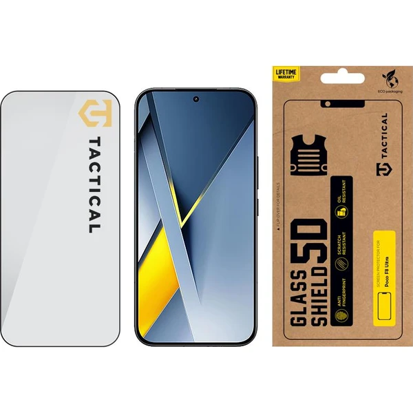 Tactical Glass Shield 5D sklo pre Poco F8 Ultra čierne - Ochranné fólie a sklo - Obrázok 419f2cf3d5e64b5591ad4bc1d94fb9dc