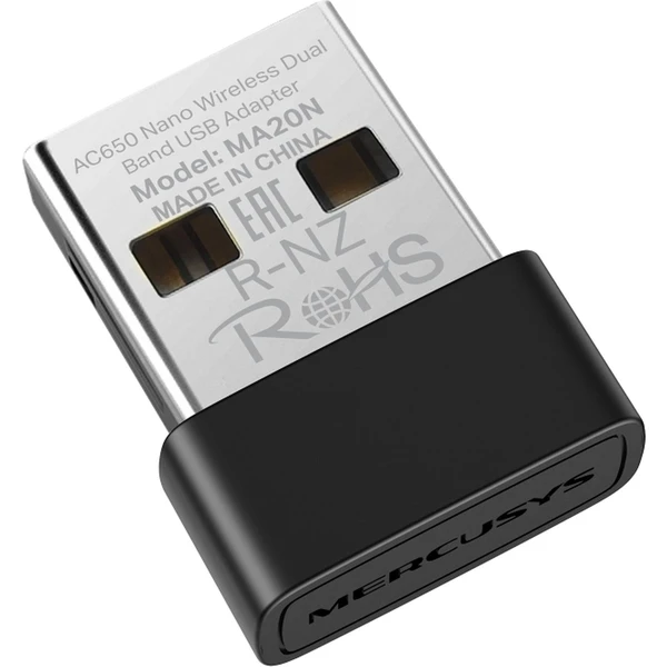 Mercusys MA20N USB Wi-Fi adaptér - Sieťové karty - Obrázok 41B5000P01