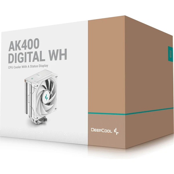 DeepCool AK400 Digital biely - Chladiče - Obrázok 41J9000O01