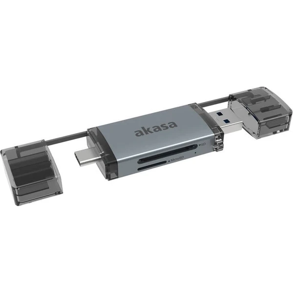 AKASA 2-In-1 USB 3.2 OTG Dual čítačka kariet - Čítačky čipových kariet - Obrázok 41JO000K01