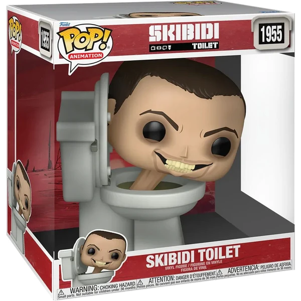 Funko POP! Jumbo #1955 Animation: Skibidi Toilet - Skibidi Toilet 25 cm - Funko POP! - Obrázok 41OG000J01