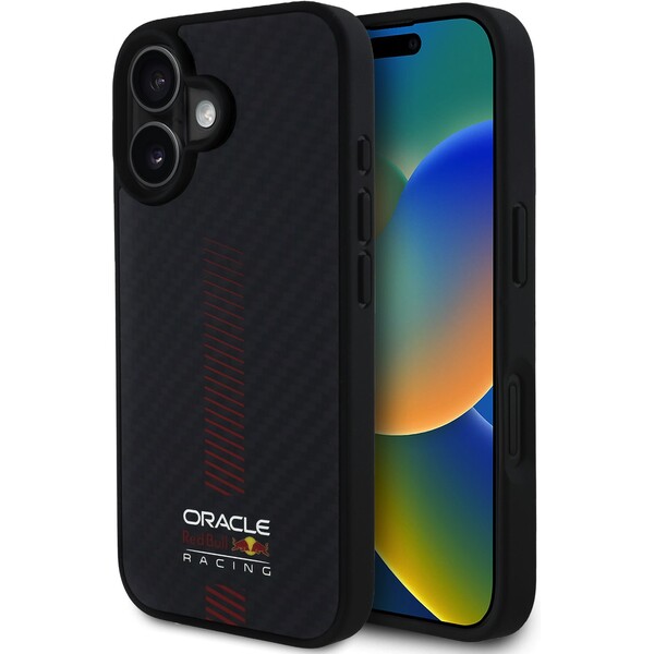 E-shop Oracle Red Bull Racing Carbon Powerbar MagSafe kryt iPhone 16 čierny