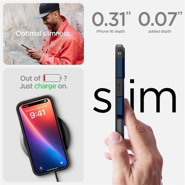 Spigen Tough Armor MagSafe kryt iPhone 16 navy blue - Puzdra - Obrázok 41ce8bc5b16345e2aafc1f4c63058435