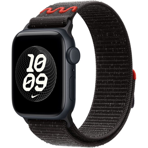 Apple Watch 41/40/38mm Midnight Black prevliekací športový remienok Nike