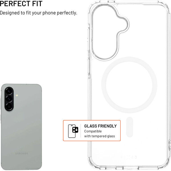 FIXED MagPure kryt s MagSafe Samsung Galaxy A57 5G priehľadný - Puzdra - Obrázok 422f44660a7c45e9b2fceeb94b7bb046
