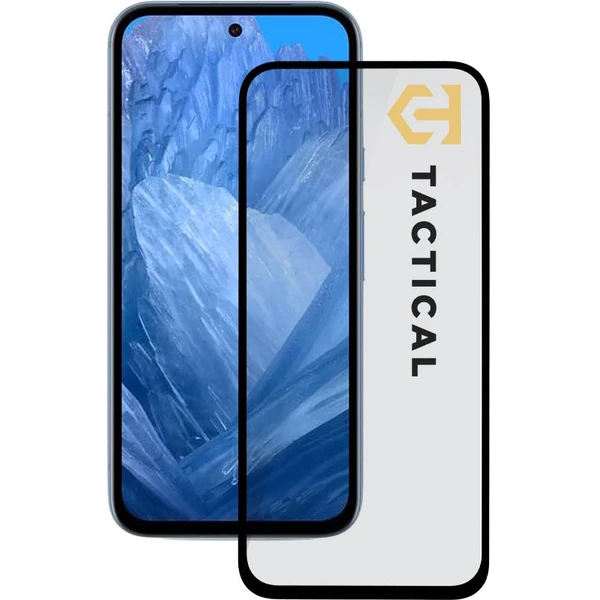 Tactical Glass Shield 5D sklo pre Google Pixel 8a čierne - Ochranné fólie a sklo - Hlavný obrázok