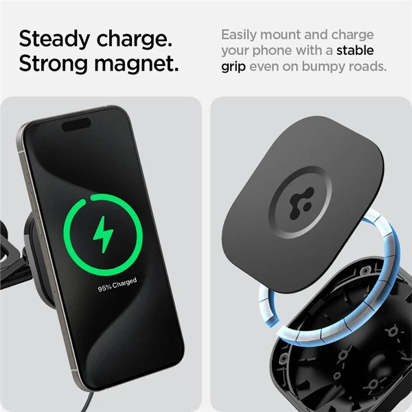 Spigen OneTap Pro 3 Wireless Car Charger MagSafe držiak s nabíjaním na displej Tesla - Držiaky - Obrázok 4246b55abe6d4bacb07914a9aea1fbd6
